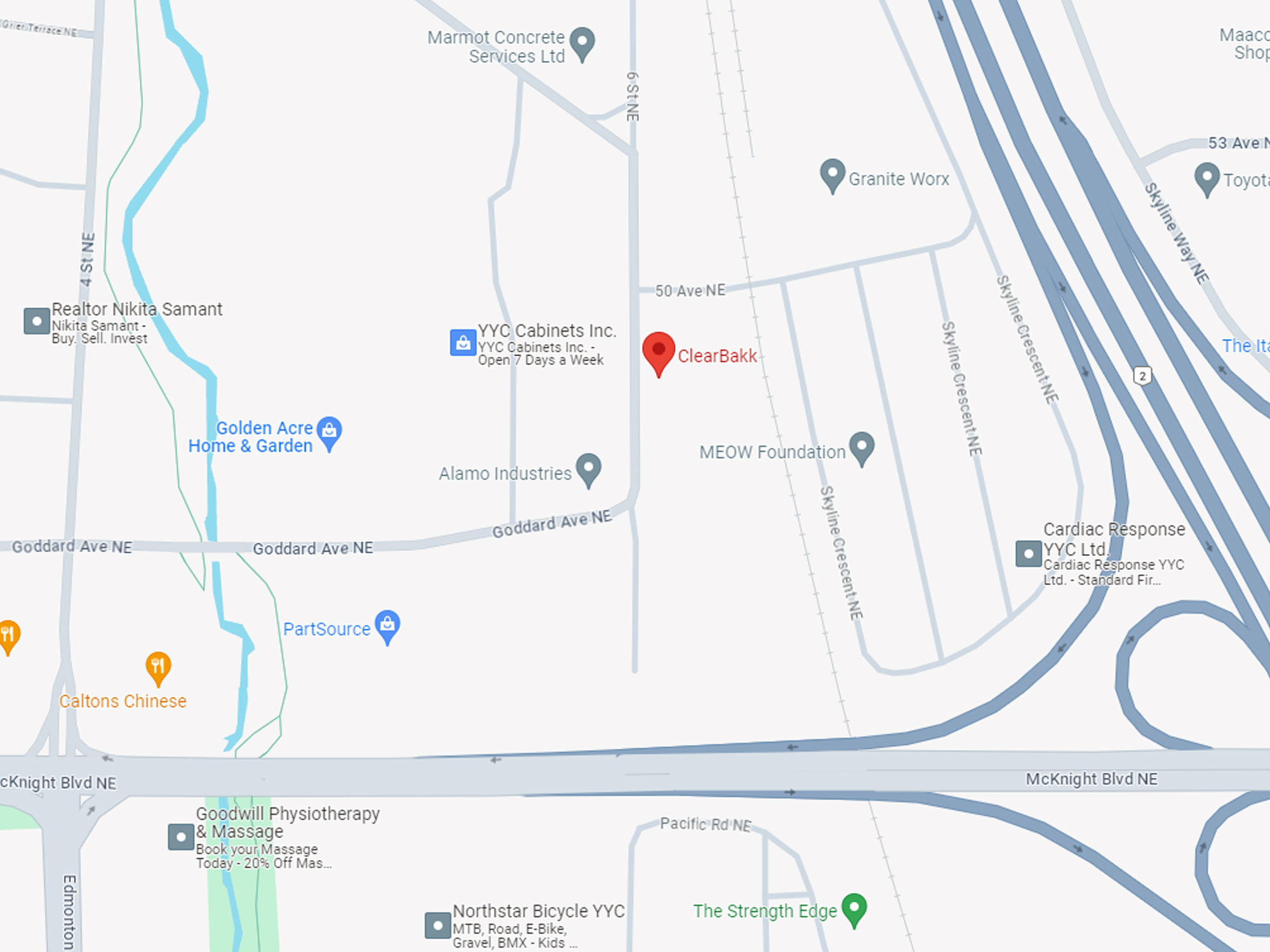 ClearBakk Location Google Maps